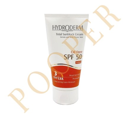 کرم ضد آفتاب فاقد چربی هیدرودرم spf50