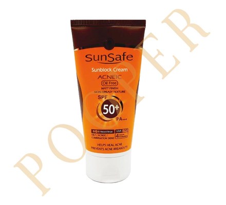 ضدآفتاب فاقد چربی سان سیف بژ طبیعی SPF50