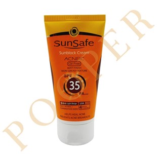 ضدآفتاب فاقد چربی سان سیف بژ روشن SPF35