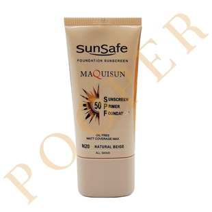 ضدآفتاب کرم پودری فاقد چربی سان سیف بژطبیعی N20 SPF50