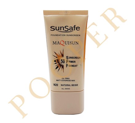 ضدآفتاب کرم پودری فاقد چربی سان سیف بژطبیعی N20 SPF50