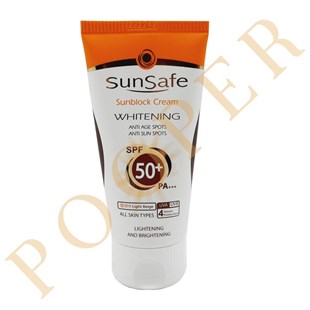 ضد آفتاب روشن کننده سان سیف بژ روشن spf50